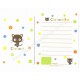 Ano 1997. Conjunto de Mini-Papel de Carta Chococat Green Sanrio