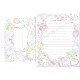 Ano 2019. Conjunto de Papel de Carta Miki Takei Little Twin Stars Sanrio Japan