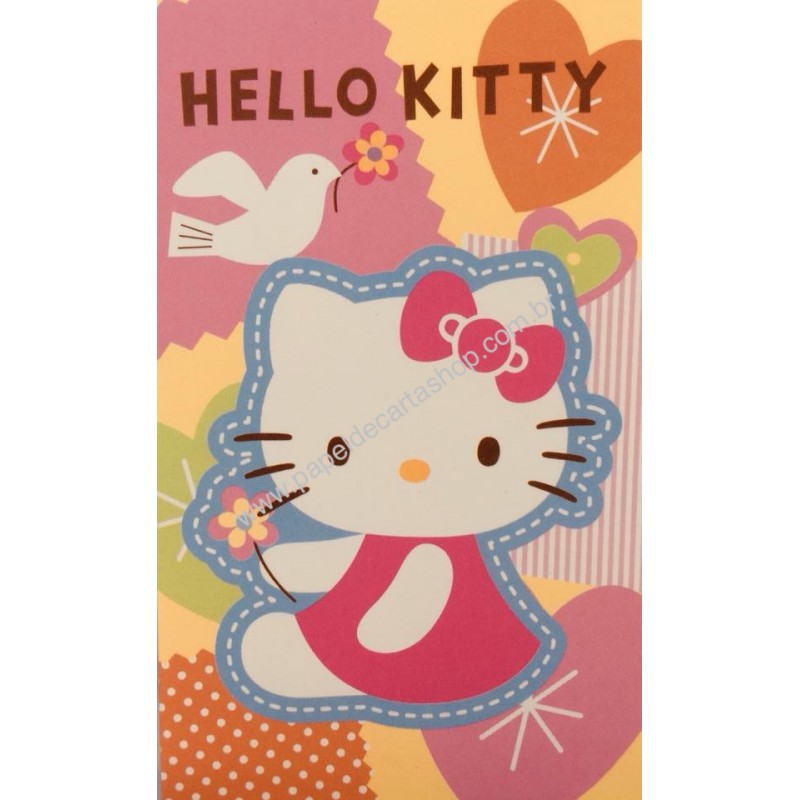 Ano 2007. Mini-Envelope Hello Kitty Peace Sanrio