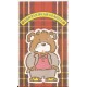 Ano 1985. Mini-Envelope Gentle Bear League Vintage Sanrio