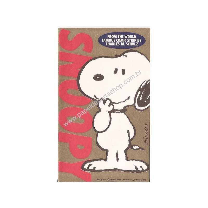 Mini-Envelope Antigo (Vintage) Snoopy 05 - Peanuts Hallmark