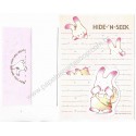 Ano 1984. Conjunto de Papel de Carta Hide-'N-Seek Sanrio