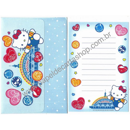 Ano 2005. Conjunto de Papel de Carta P CAZ Sanrio Puroland