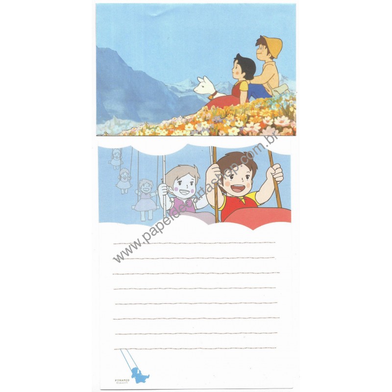 Conjunto de Papel de Carta HEIDI 009 ZUYIO Pyramid Japan