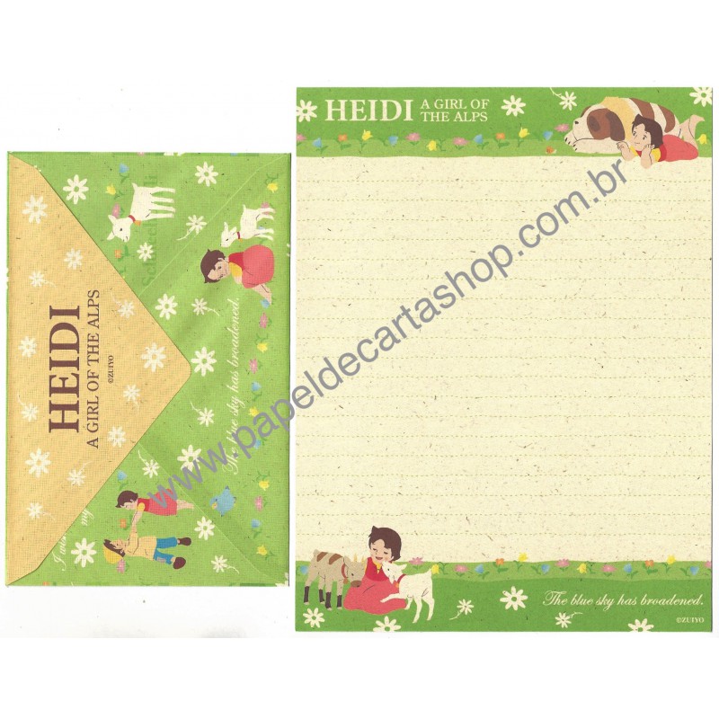 Conjunto de Papel de Carta HEIDI 012 ZUYIO Pyramid Japan