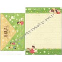 Conjunto de Papel de Carta HEIDI 012 ZUYIO Pyramid Japan