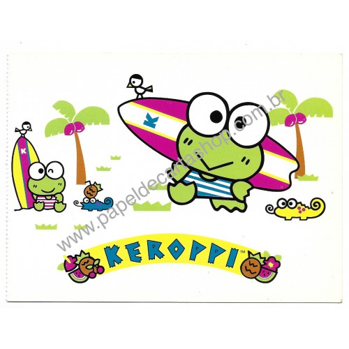 Ano 1998. Postcard Cartão Postal Keroppi 02 Sanrio