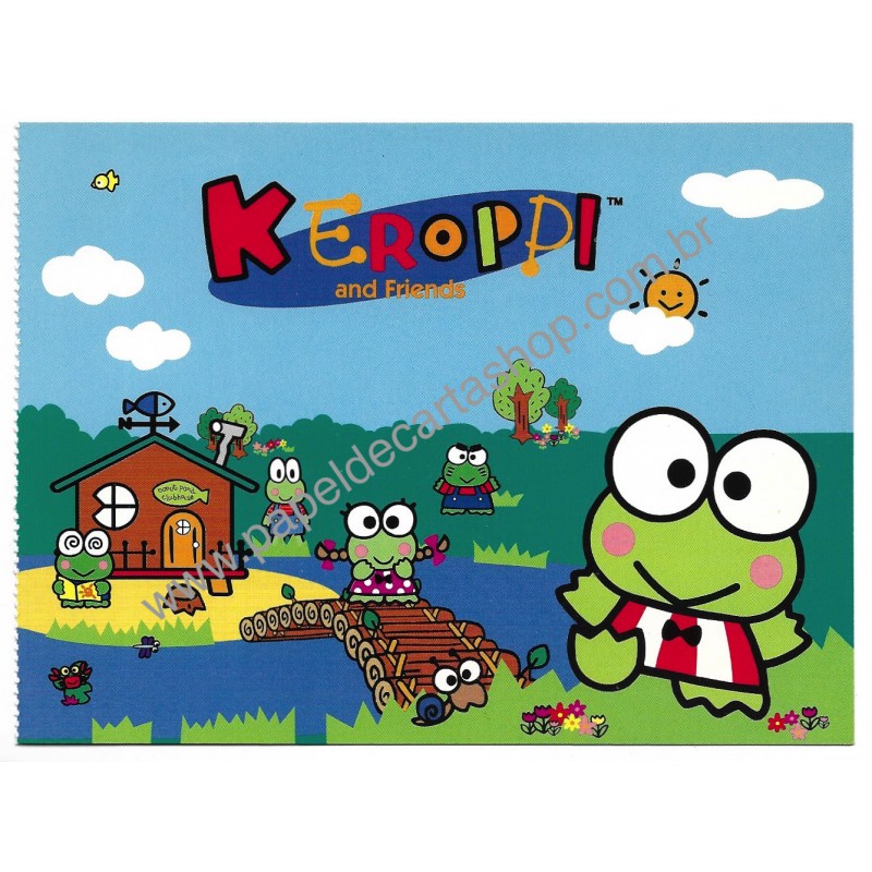 Ano 1998. Postcard Cartão Postal Keroppi 05 Sanrio