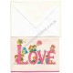 Notelette Antigo Importado Lovables Love CRS Crest