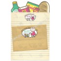 Ano 1979. Conjunto de Papel de Carta Puppie Luv Fresh Vintage Sanrio