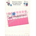 Ano 1979. Conjunto de Papel de Carta Puppie Luv PNK Vintage Sanrio