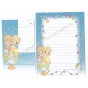 Conjunto de Papel de Carta IMPORTADO Precious Moments CAZ