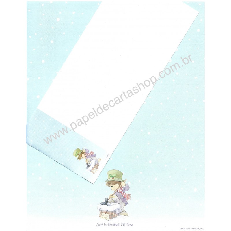 Conjunto de Papel de Carta IMPORTADO A4 Precious Moments Blue