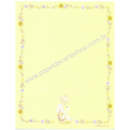 Papel de Carta IMPORTADO A4 Precious Moments Yellow