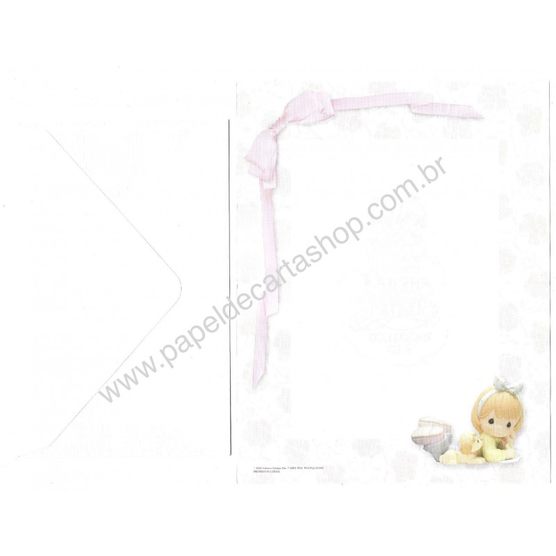 Conjunto de Papel de Carta IMPORTADO Precious Moments Enesco