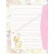 Conjunto de Papel de Carta IMPORTADO A4 Precious Moments Rose