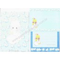 Ano 2003. Conjunto de Papel de Carta Precious Moments Blue SANRIO