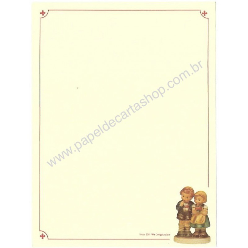 Papel de Carta AVULSO Hum 220 - We Congratulate