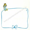 Papel de Carta Antigo Barbi Sargent BLUE2