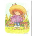 Notecard Antigo Importado SEM ENVELOPE Girl Pam Peltier - Current