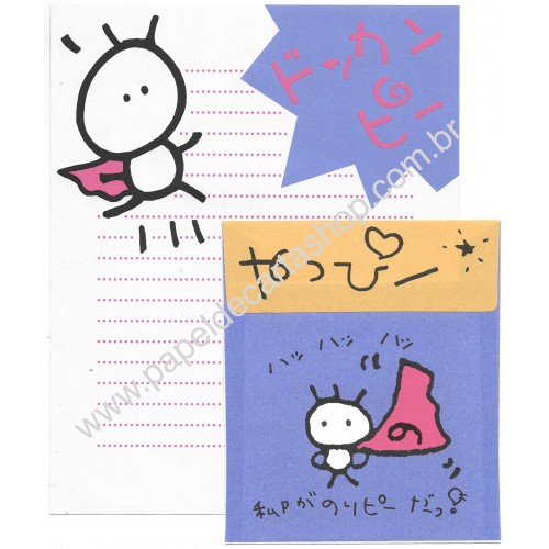 Conjunto de Papel de Carta Antigo Ant Midori Japan