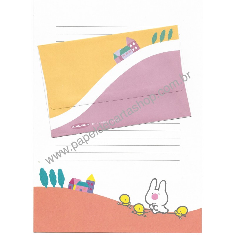 Conjunto de Papel de Carta Antigo BU BU BUM Green Camel Japan