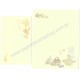 Conjunto de Papel de Carta Antigo Bunny Warabe Kimika Japan