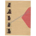 Conjunto de Papel de Carta Antigo Cats CVM Lyric Japan