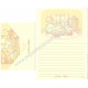 Conjunto de Papel de Carta Antigo Chatty Mate Tombow Japan