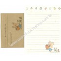 Ano 1989. Conjunto de Papel de Carta Zashikibuta CMA Sanrio Vintage