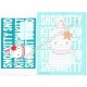 Ano 2001. Conjunto de Papel de Carta Snow Kitty CVD Sanrio