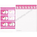 Ano 2001. Conjunto de Papel de Carta Snow Kitty CRS Sanrio