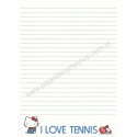 Ano 1976. Papel de Carta Hello Kitty Tennis Sanrio