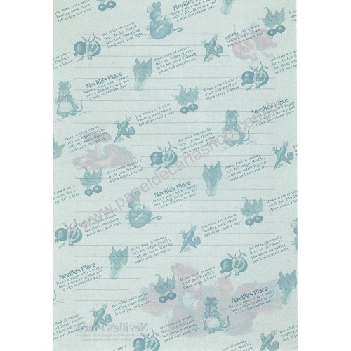 Ano 1986. Papel de Carta Neville's Place Vintage Sanrio