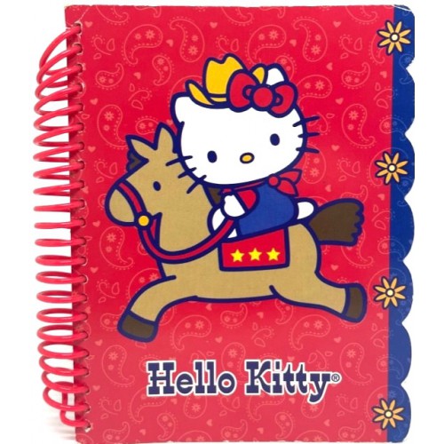 Caderneta ESPIRAL Hello Kitty Cowboy Sanrio EUA