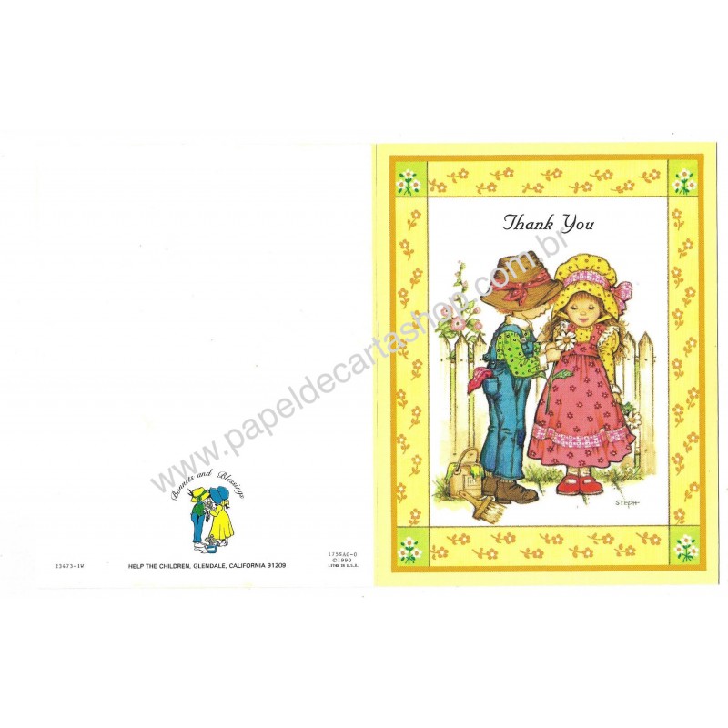 Notecard Cartão Importado Steph Bonnets and Blessings 23473-1W