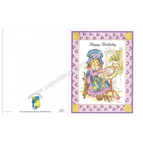 Notecard Cartão Importado Steph Bonnets and Blessings 23473-2W