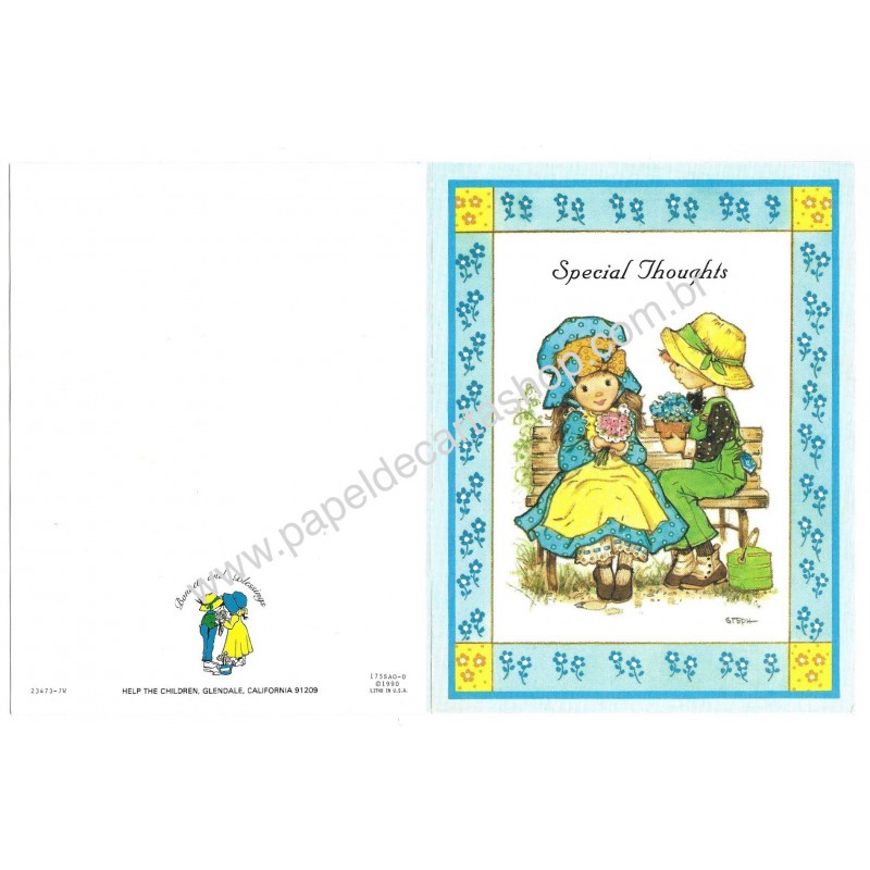 Notecard Cartão Importado Steph Bonnets and Blessings 23473-7W