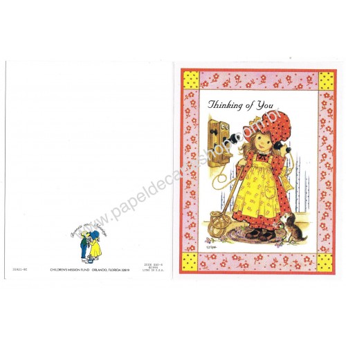 Notecard Cartão Importado Steph Bonnets and Blessings 35921-8C