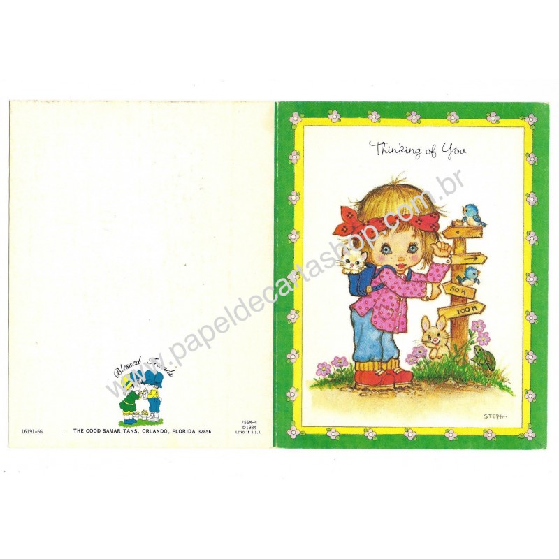 Notecard Cartão Importado Steph Little Blessings 16191-6G