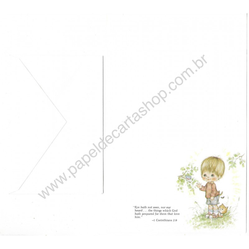 Conjunto de Papel de Carta Antigo Importado Luv'Ums 02