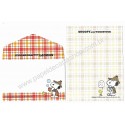 Conjunto de Mini-Papel de Carta Snoopy Detetive Antigo Hallmark Japan