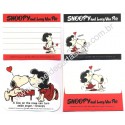 Conjunto de Mini-Papel de Carta Snoopy & Lucy Antigo Peanuts Japan