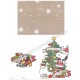 Conjunto de Papel de Carta Antigo Snoopy Merry Christmas Hallmark