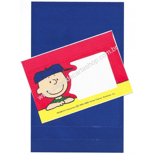 Conjunto de Papel de Carta Peanuts Antigo CAZ Japan