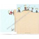 Conjunto de Papel de Carta Snoopy Antigo Vintage Baseball Peanuts