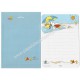 Conjunto de Papel de Carta Snoopy Beach 1 Vintage Peanuts Hallmark