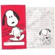 Conjunto de Papel de Carta Snoopy RED Vintage Hallmark