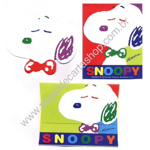 Conjunto de Mini-Papel de Carta Snoopy DC Peanuts