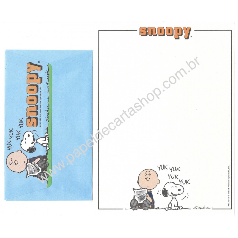 Conjunto de Papel de Carta Snoopy Yak Yak Peanuts